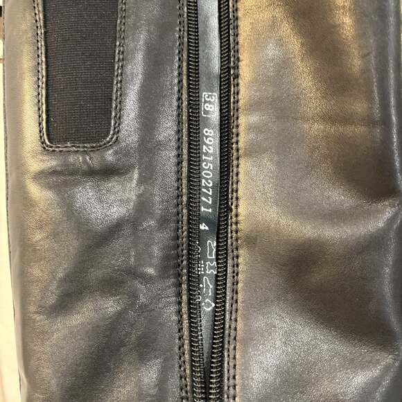 Remonte Black Fleece Lined Tall Boots Size 38 EU (7.5 US) - Picture 4 of 8